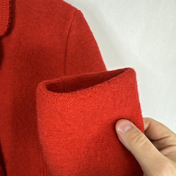 Geiger Tyrol Austrian Boiled Wool Jacket Red Women’s EU 44 Made in Austria - Picture 2 of 9
